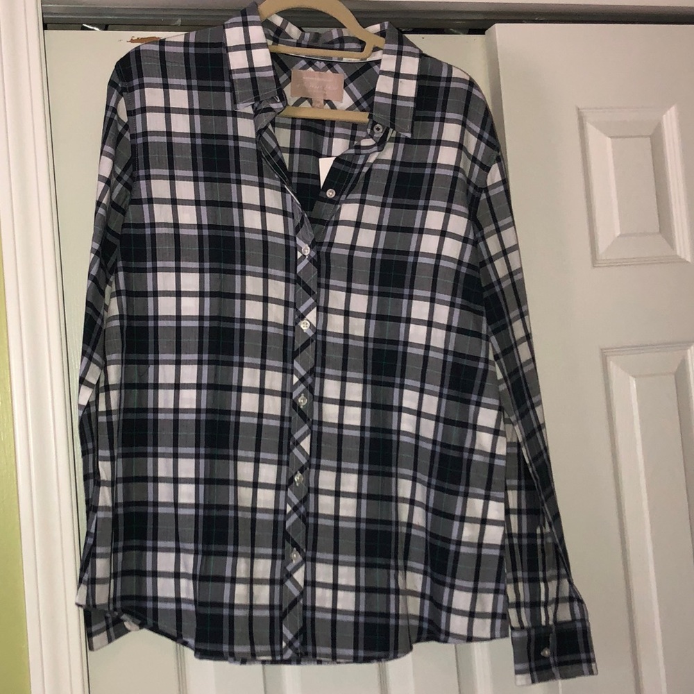 NWT BANANA REPUBLIC CHECKERED SHIRT